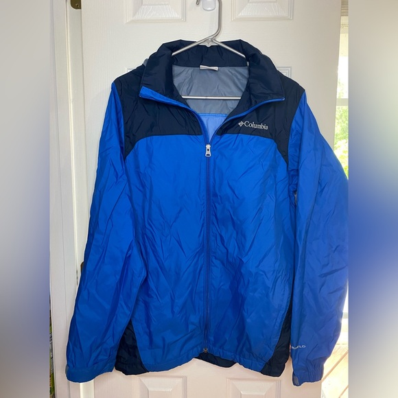 Columbia Jackets & Coats Columbia Lightweight Rain Jacket Blue Gray